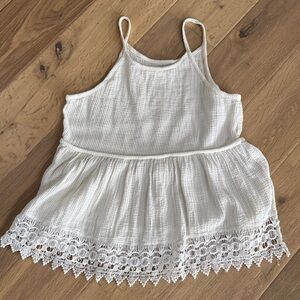 O'Neill Cream Lace Trim Tank Top